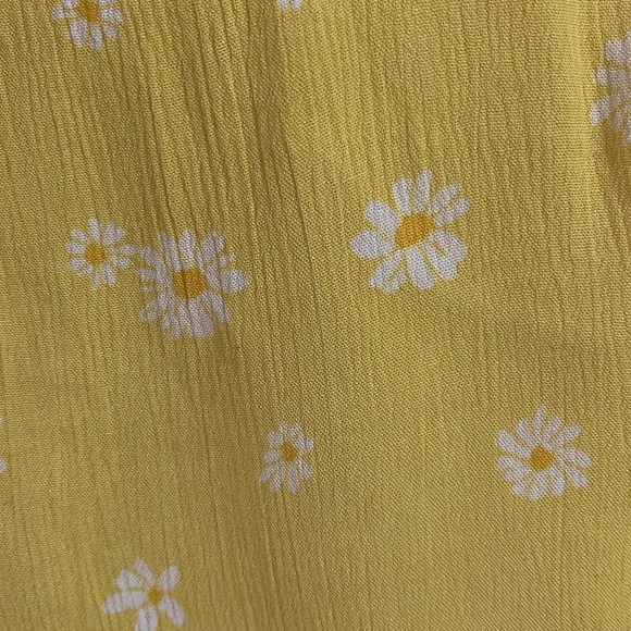 5 for $25 🌈Self Esteem yellow flowy top with ruffle straps girls size M 10/12 - Picture 4 of 8